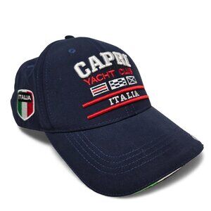 Capri Yachy Club Italia Baseball Cap Adjustable Embroidered Spell Out OS